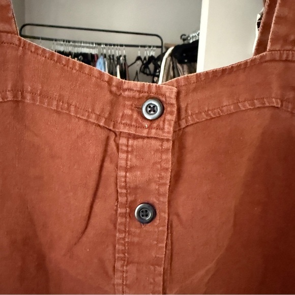 Everlane Rust Button-Up Tank Top - Picture 5 of 8